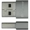 Good Connections adaptador USB 2.0 conector macho A a conector hembra USB-C carcasa de aluminio gris (USB-AD203)