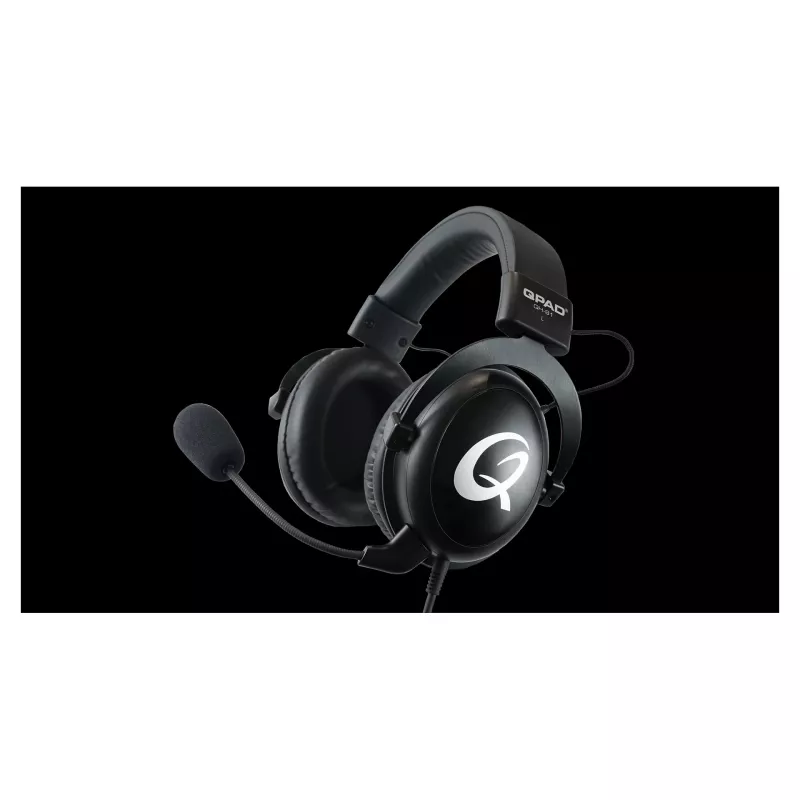Auriculares QPAD QH-91 con cable, diadema, circumaurales, 15–25000 Hz, cable de 2 m, negro