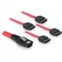 Cable SATA DeLOCK 83074 4x 1 m rojo