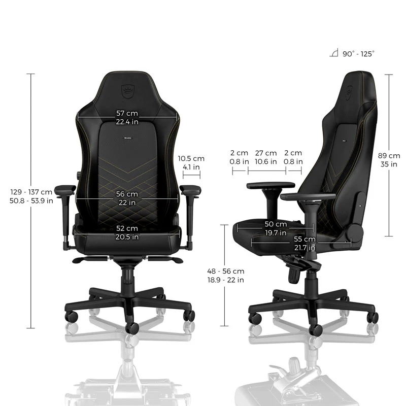 noblechairs HERO silla gaming - negro/oro