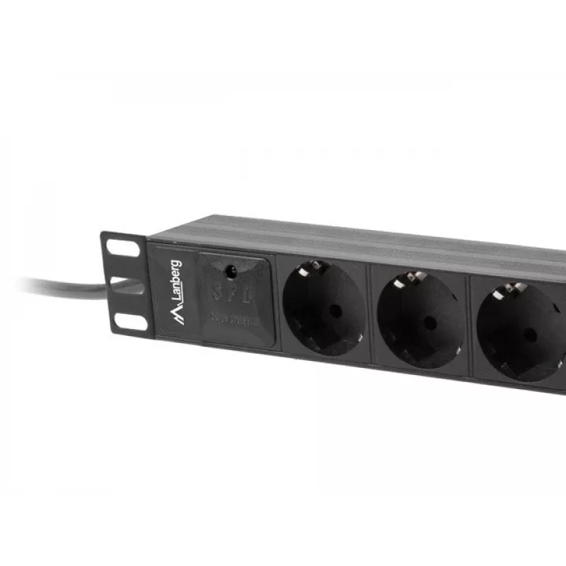 LANBERG REGLETA DE ENCHUFES 10 RACK (1U, 16A, 3X SCHUKO)
