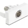 Delock 90844 módulo Easy 45 IEC hembra a F hembra, blanco