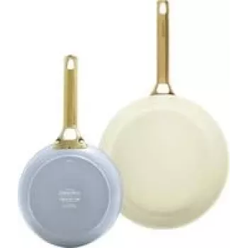Set de sartenes GreenPan CC008484-001, aluminio, 20 cm + 26 cm, azul/verde