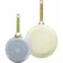 Set de sartenes GreenPan CC008484-001, aluminio, 20 cm + 26 cm, azul/verde