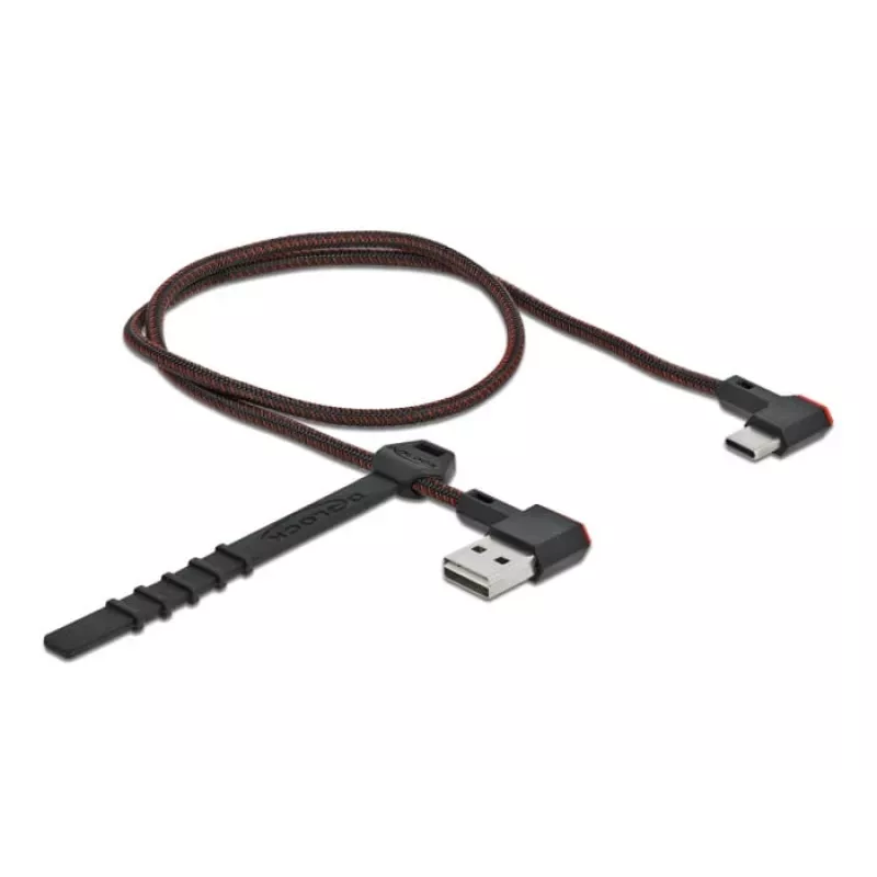 Cable USB DeLOCK EASY-USB 2.0 conector macho Type-A a conector macho Type-C 0,5 m negro