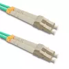 Cable de fibra óptica Qoltec 54082 LC OM3 20 m aqua