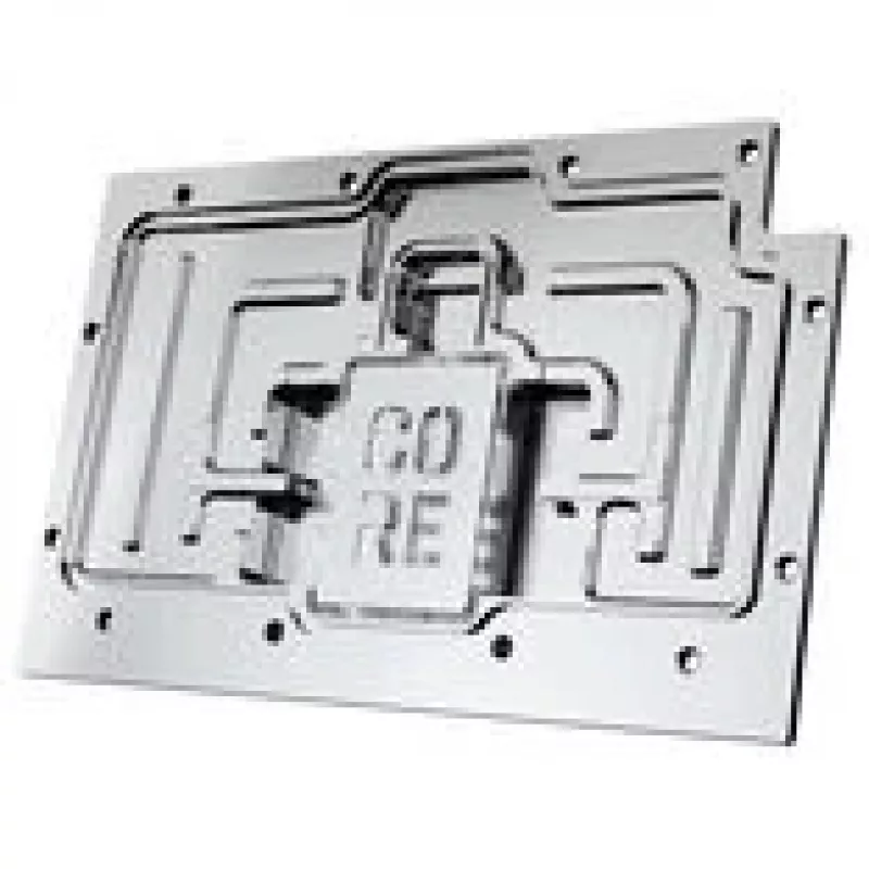 Bloque de refrigeración líquida Alphacool Core RX 9070 XT Swift+ Transparente Cromo para GPU