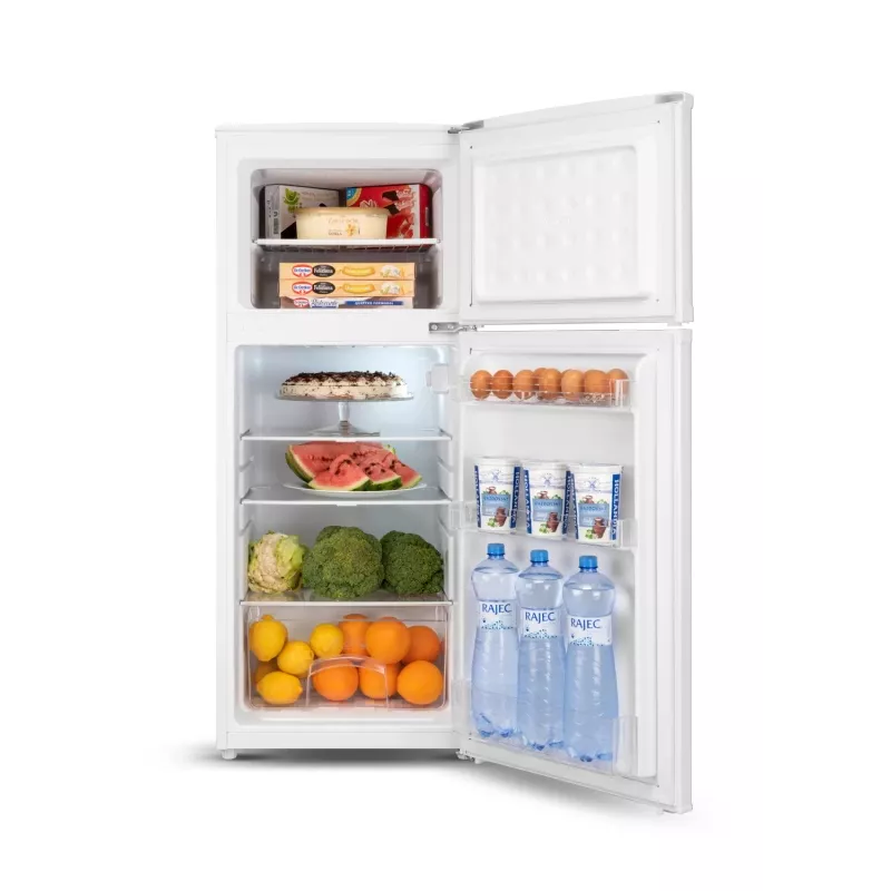 Frigorífico ETA | ETA174490000E | Clase de eficiencia energética E | Independiente | Puerta doble | Altura 123 cm | Capacidad útil del compartimento frigorífico 112 L | Capacidad útil del congelador 39 L | 40 dB | Blanco