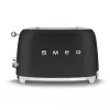 Tostadora Smeg 50's Style TSF01BLMEU 2 rebanadas Negro Acero inoxidable