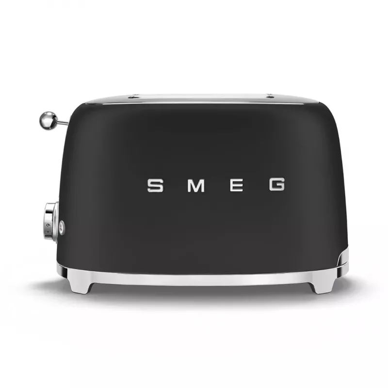 Tostadora Smeg 50's Style TSF01BLMEU 2 rebanadas Negro Acero inoxidable