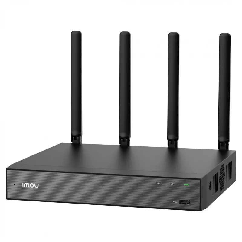 Grabador de vídeo en red IMOU N118W negro — 18 canales, reproducción de 4 canales, máx. 3840×2160, WLAN de doble banda, SATA hasta 16 TB