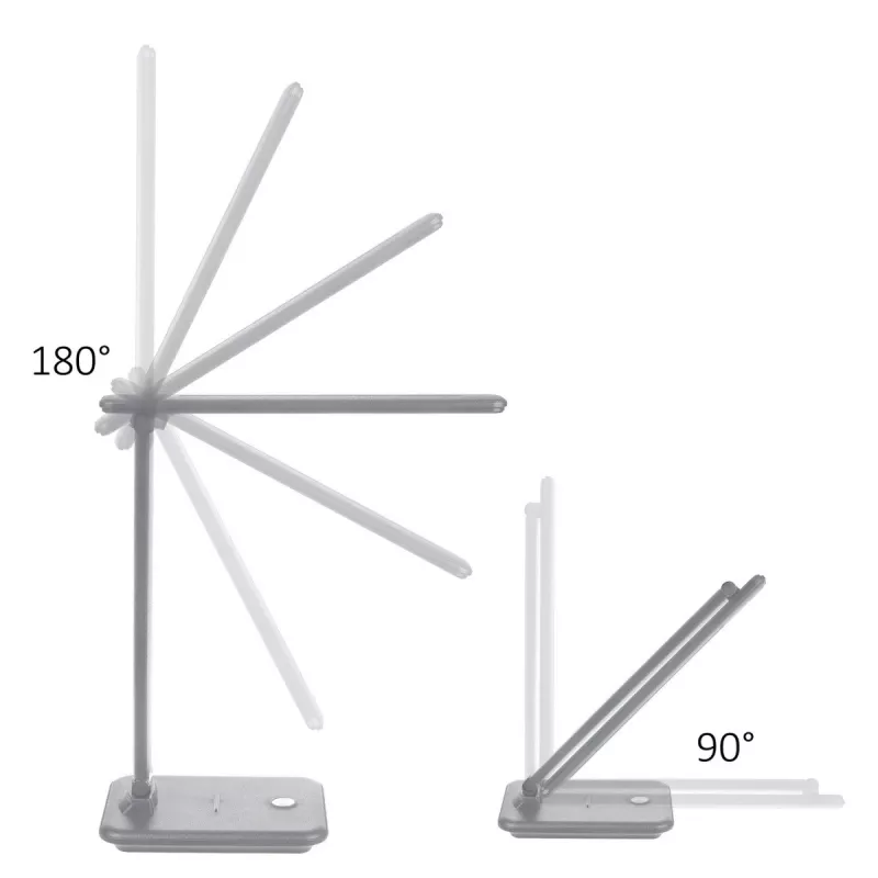 Lámpara de escritorio LED MACLEAN MCE614W 9 W, blanca, inclinable y regulable
