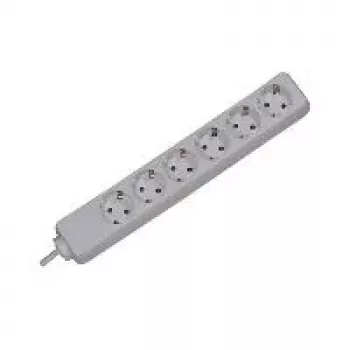 Alargador de corriente Bachmann SELLY 1.5m 6 salidas AC interior blanco