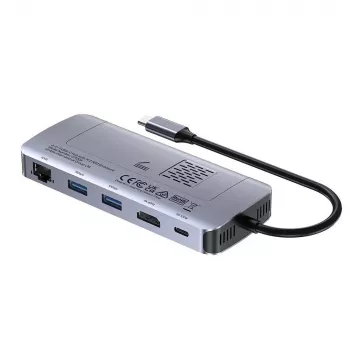 Hub activo UNITEK USB-C 10GBPS, M.2, HDMI, PD 100W