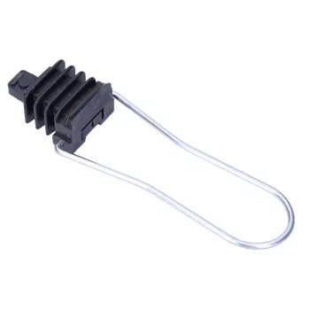 Soporte para cable de fibra óptica Extralink AC-12 para 2–24 fibras, Ø máx. de haz 1,2 cm, ABS y metal, negro