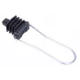 Soporte para cable de fibra óptica Extralink AC-12 para 2–24 fibras, Ø máx. de haz 1,2 cm, ABS y metal, negro