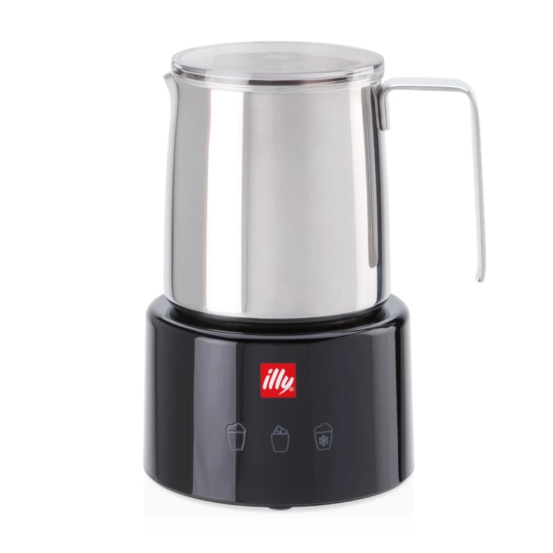 Calientaleches y espumador de leche Illy 23760 negro acero inoxidable 250ml