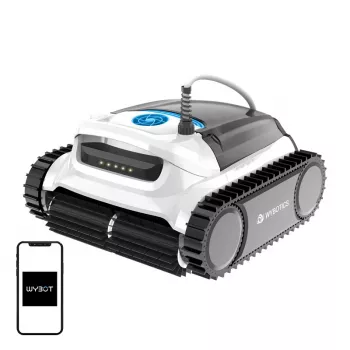 Robot limpiafondos con cable Wybot M1C con potencia de succión eficiente y navegación sencilla