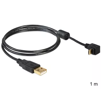 Cable USB DeLOCK USB 2.0, 1 m, Micro-USB B, negro