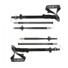 Bastones de trekking Leki Sherpa FX ajustables 120–140 cm, negros