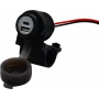 Toma USB A+C Albrecht Duo para moto 12/24V (73701)