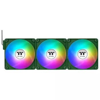 Ventilador Thermaltake CT140 EX Reverse ARGB Sync 14 cm Racing Green 3 unidades