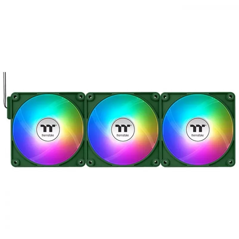 Ventilador Thermaltake CT140 EX Reverse ARGB Sync 14 cm Racing Green 3 unidades