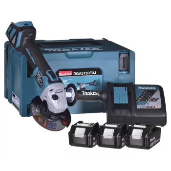Amoladora angular 18V 3x5.0Ah Batería DGA513RT3J MAKITA
