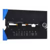 Alicate de crimpado Alantec NI040 para conectores RJ-45, estructura de acero, mangos de plástico, negro/azul
