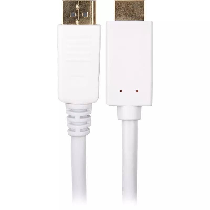 Cable adaptador Sharkoon DisplayPort 1.2 > HDMI 4K blanco 3 metros