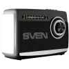 Altavoz SVEN SRP-155, negro (3W, Bluetooth, FM/AM/SW, USB, microSD, linterna, batería)
