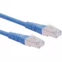 ROLINE Cable de parcheo S/FTP (PiMF) Cat. 6, azul, 0,5m (21.15.1324)