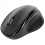 Manhattan Ratón inalámbrico ergonómico, para diestros, 800/1200/1600 dpi ajustables, 2,4 GHz (hasta 10 m), seis botones con rueda de desplazamiento, receptor combo USB-A y USB-C, negro, pila AA (incluida), tres años de garantía