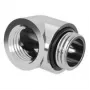 Barrow adaptador 90° G1/4 macho a G1/4 hembra, acero inoxidable (TDWT90-B01 SS)