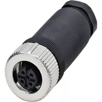 Phoenix SACC-M12FS-4CON-PG7-M M12 negro - conector de cables de acero inoxidable (1681127)