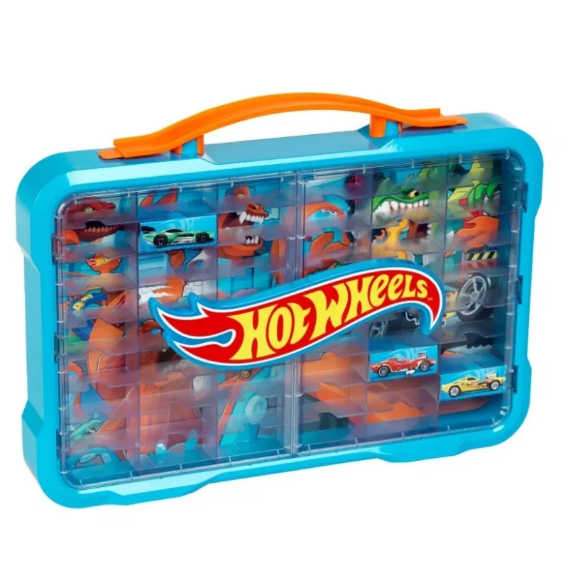 Maletín de almacenamiento Hot Wheels con logo luminoso