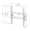 Techly soporte de pared para TV LED LCD de 23-55