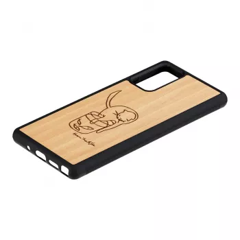 Funda protectora Man and Wood para Samsung Galaxy Note 20 con estampado de gatos y peces