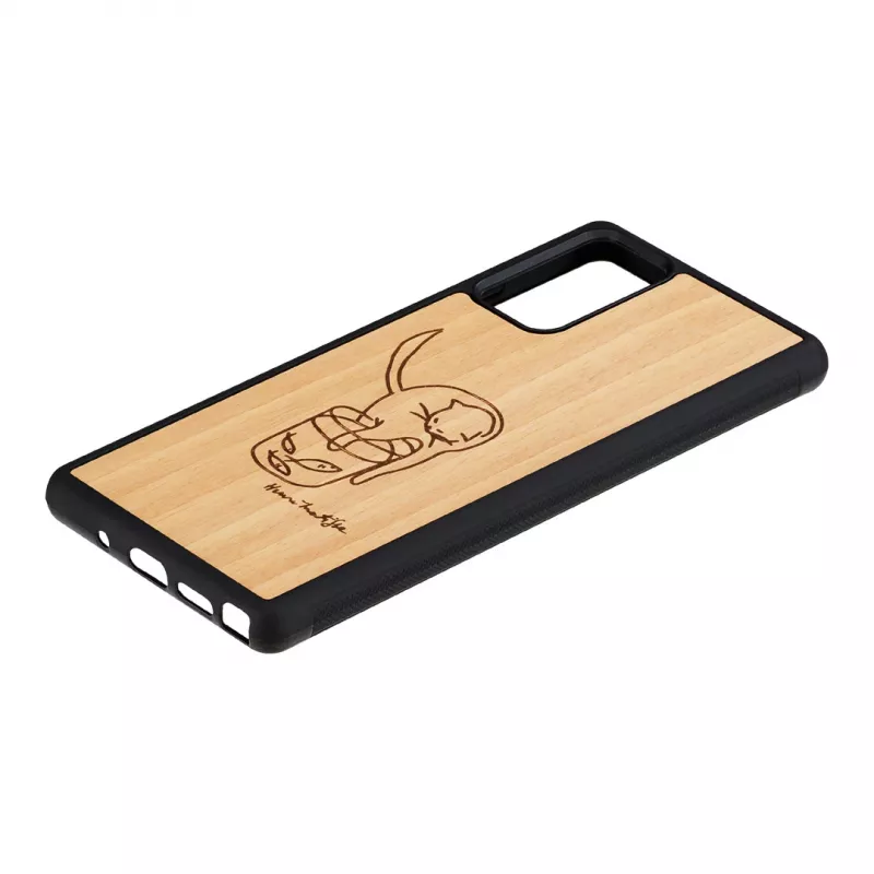 Funda protectora Man and Wood para Samsung Galaxy Note 20 con estampado de gatos y peces