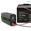 Qoltec Batería AGM | 12V | 80Ah | 23,5kg | Sin mantenimiento | Potente | LongLife | para SAI, autocaravana, barco, caldera