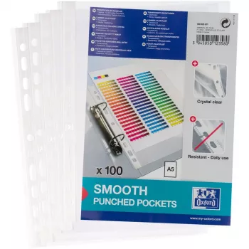 Funda transparente Oxford 400025671 A5 150 x 210 mm polipropileno 100 unidades