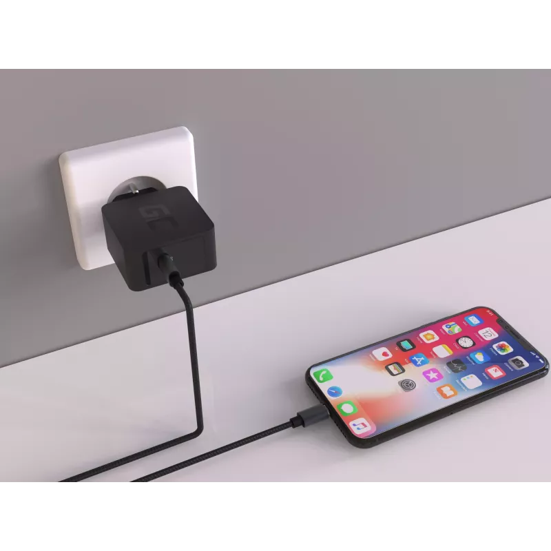 Cargador para dispositivos móviles Green Cell CHAR07 negro para interiores