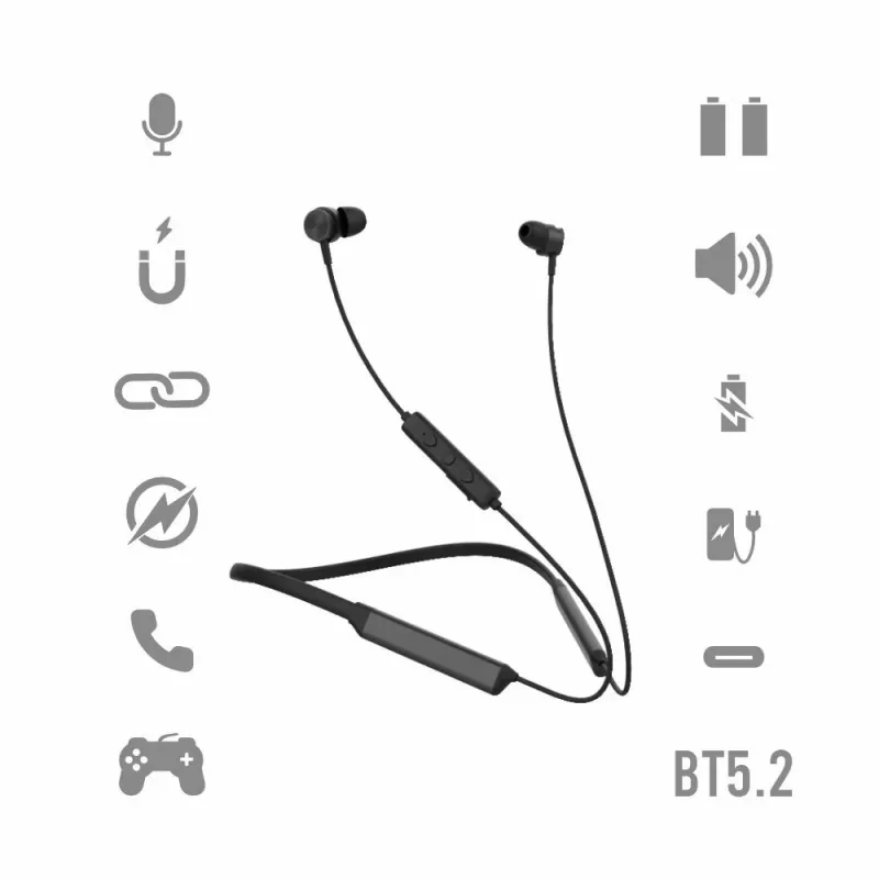 Auriculares Manta MNH01 Olympic negros