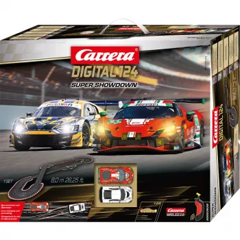 Circuito de slotcars CARRERA DIGITAL 124 Super Showdown – sistema digital 1:24 ampliable