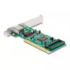 Tarjeta PCI DeLOCK a 1 x RJ45 Gigabit LAN RTL perfil completo y bajo