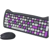 Conjunto de teclado y ratón inalámbricos CANYON HSET-W6 Kitty Edition – violeta