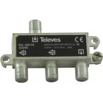 Splitter Televes AZ28D 2 vías 5–1218 MHz, 8 dB de atenuación de inserción