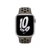 Correa para Apple Smartwatch, 41 mm Oliva Gris/Negro Nike Sport Band, fluoroelastómero, muñeca 130–200 mm