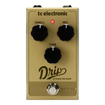 Pedal de efecto para guitarra TC Electronic Drip Spring Reverb — diseño compacto, true bypass