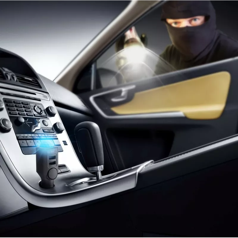 Cargador universal para dispositivos móviles Technaxx 4743 negro con enchufe de mechero para coche